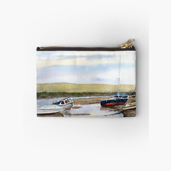Item preview, Boats at Blakeney, coastal scene in watercolor designed and sold by Kathryn Green.