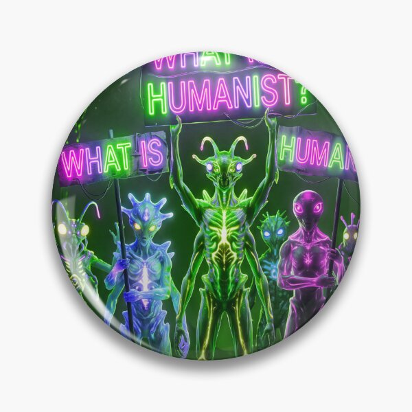 Item preview, ALIENS ASKING WHAT A HUMANIST IS designed and sold by NOIMION DIGITAL ART.