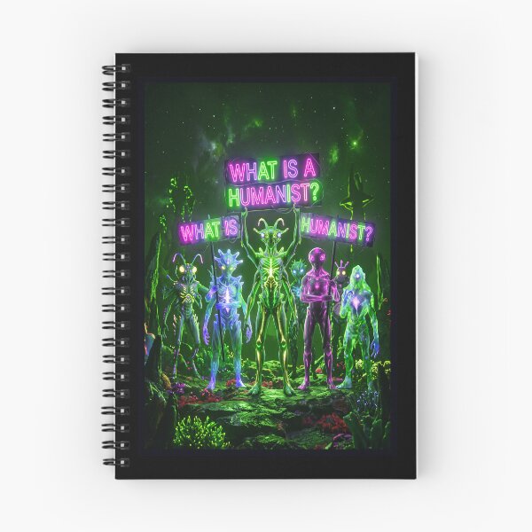 Item preview, ALIENS ASKING WHAT A HUMANIST IS designed and sold by NOIMION DIGITAL ART.