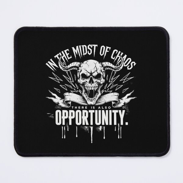 Item preview, Make The Most Of Chaos Opportunity Skull White Graphic designed and sold by Enea Kelo.