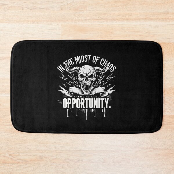 Item preview, Make The Most Of Chaos Opportunity Skull White Graphic designed and sold by Enea Kelo.