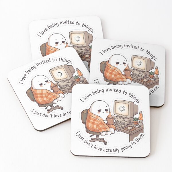 Item preview, I love being invited to things. I just don’t love actually going to them. designed and sold by jrzvibe.