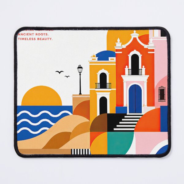 Item preview, Colorful geometric travel poster featuring Trujillo, Peru archit designed and sold by ckybe.