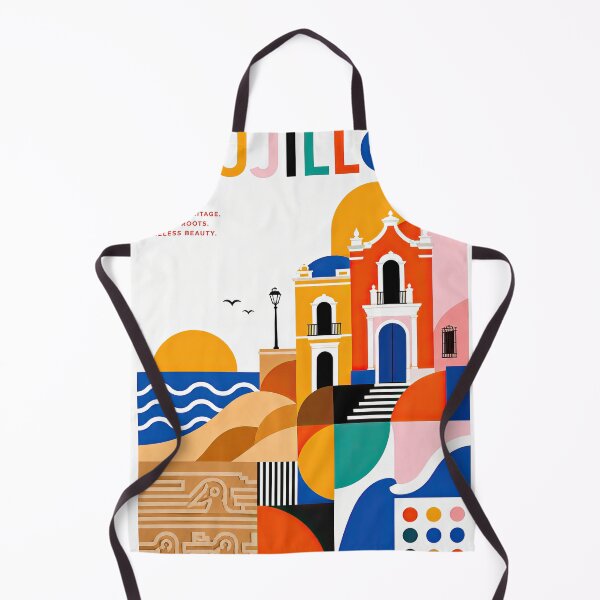 Item preview, Colorful geometric travel poster featuring Trujillo, Peru archit designed and sold by ckybe.