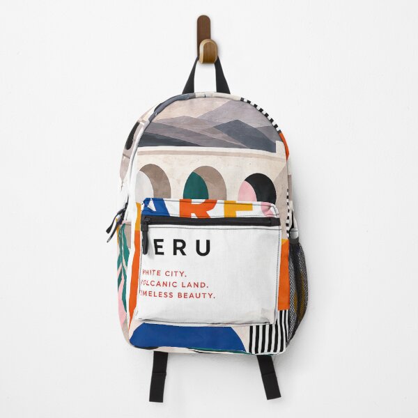 Item preview, Colorful geometric travel poster for Arequipa, Peru featuring designed and sold by ckybe.