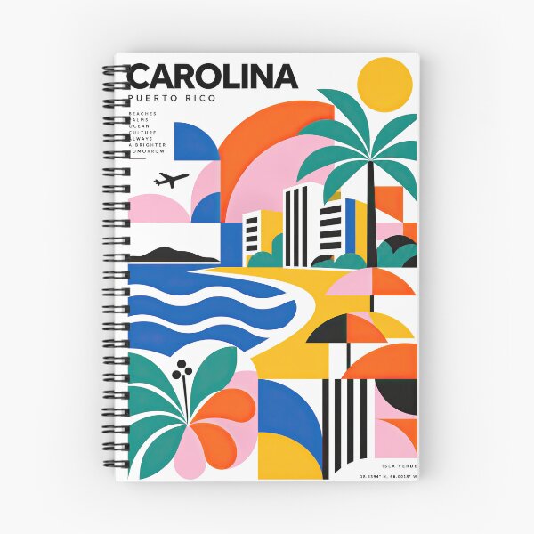 Item preview, Colorful geometric travel poster for Carolina, Puerto Rico, designed and sold by ckybe.