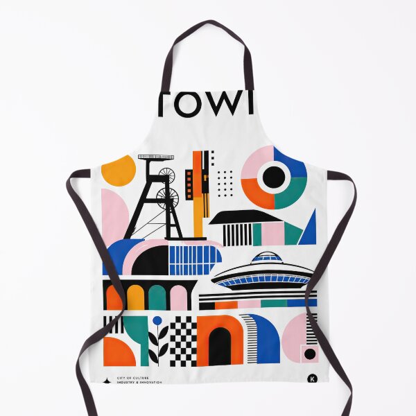 Item preview, Geometric poster celebrating Katowice, Poland, with colorful arc designed and sold by ckybe.