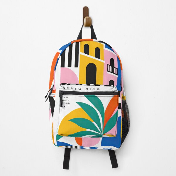 Item preview, Colorful geometric travel poster celebrating San Juan, Puerto designed and sold by ckybe.