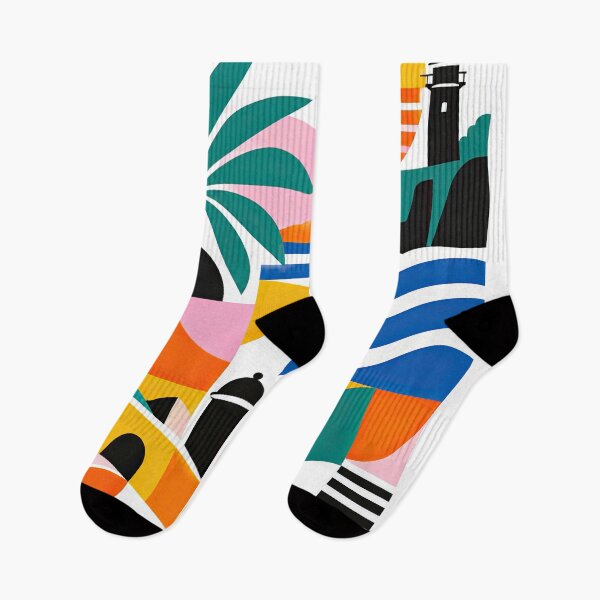 Item preview, Colorful geometric travel poster for Aguadilla, Puerto Rico designed and sold by ckybe.