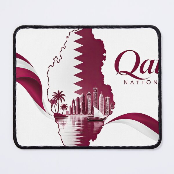 Item preview, Qatar National Day graphic featuring the map of designed and sold by ckybe.