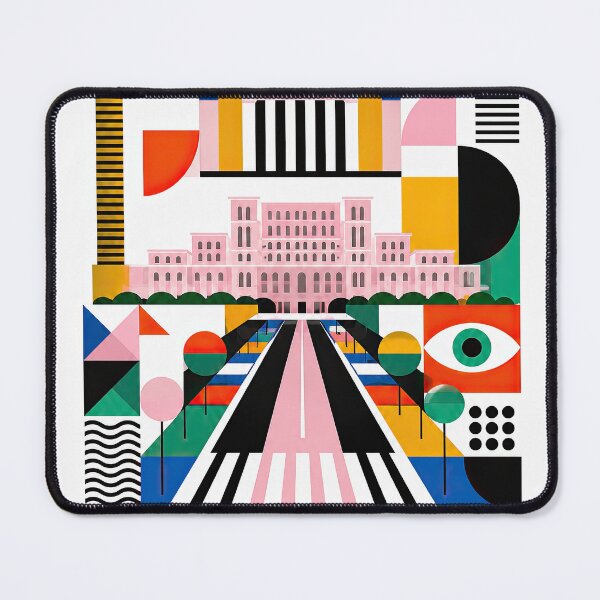 Item preview, Colorful geometric poster illustration of Bucharest featuring la designed and sold by ckybe.