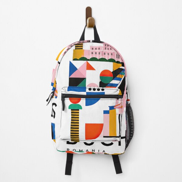 Item preview, Colorful geometric poster illustration of Bucharest featuring la designed and sold by ckybe.