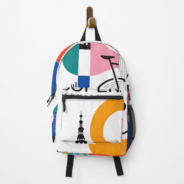 Item preview, Colorful geometric Copenhagen, Denmark poster featuring abstract designed and sold by ckybe.