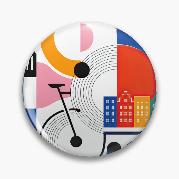 Item preview, Colorful geometric Copenhagen, Denmark poster featuring abstract designed and sold by ckybe.