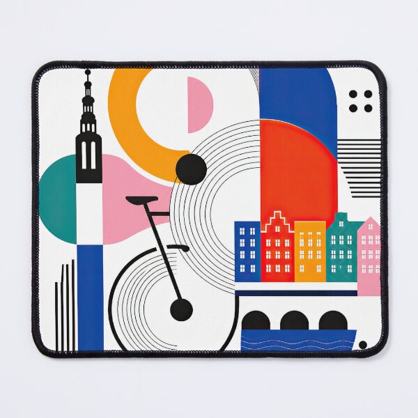 Item preview, Colorful geometric Copenhagen, Denmark poster featuring abstract designed and sold by ckybe.