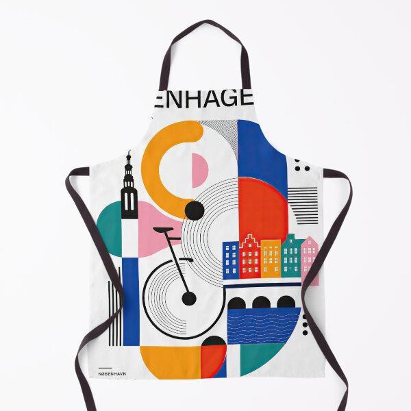 Item preview, Colorful geometric Copenhagen, Denmark poster featuring abstract designed and sold by ckybe.