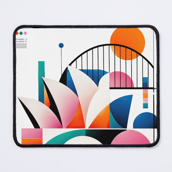 Item preview, Abstract geometric poster featuring the Sydney Opera House, designed and sold by ckybe.