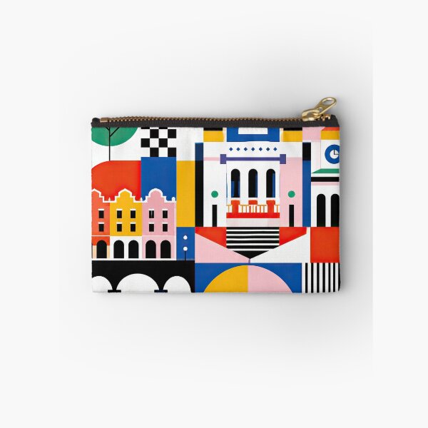 Item preview, Colorful geometric illustration of Timi?oara, Romania, featuring designed and sold by ckybe.