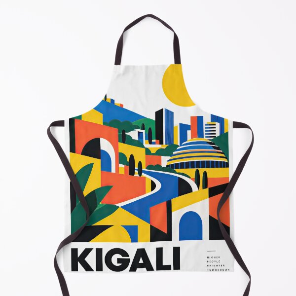 Item preview, Colorful geometric illustration of Kigali, Rwanda featuring mode designed and sold by ckybe.