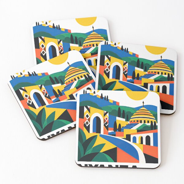 Item preview, Colorful geometric illustration of Nyanza, Rwanda, featuring a designed and sold by ckybe.