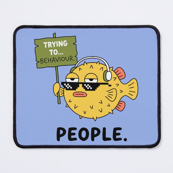 Item preview, Funny Pufferfish designed and sold by Amir Faysal.