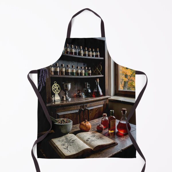 Item preview, The Alchemist Autumn Apothecary - Dark Academia Art designed and sold by Vhelir-Art.