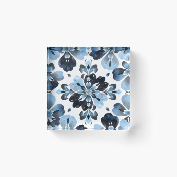 Item preview, Blue abd Black Floral  designed and sold by GraphicsClub.