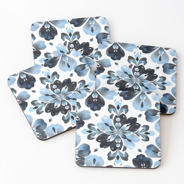 Item preview, Blue abd Black Floral  designed and sold by GraphicsClub.