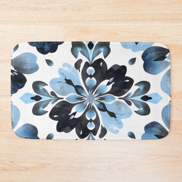 Item preview, Blue abd Black Floral  designed and sold by GraphicsClub.