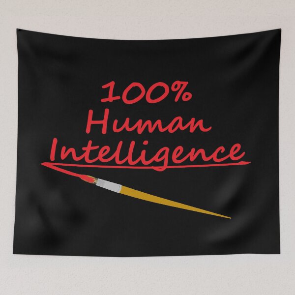 Item preview, 100% Human Intelligence - Crimson Red Edition designed and sold by ArtisticJump.