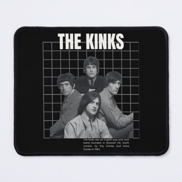Item preview, The Kinks Vintage Grid Band Portrait designed and sold by Ginoanford.