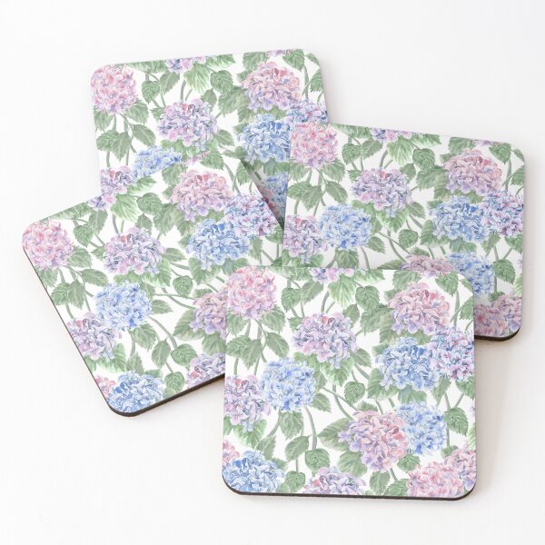Item preview, Watercolor Hydrangeas in Blue, Pink and Lavender designed and sold by Sveta Aho.