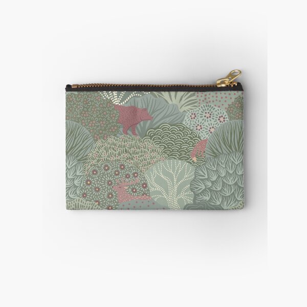 Item preview, Whimsical Woodland Animals in Sage Green and Dusty Rose designed and sold by Sveta Aho.