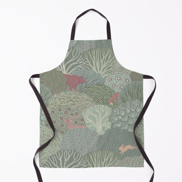 Item preview, Whimsical Woodland Animals in Sage Green and Dusty Rose designed and sold by Sveta Aho.