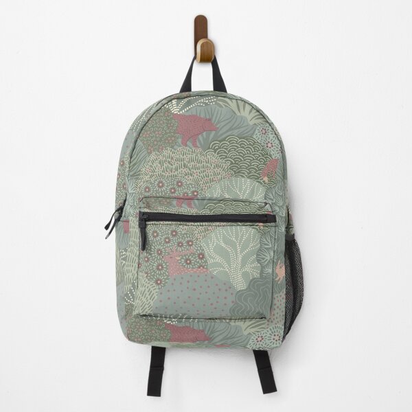 Item preview, Whimsical Woodland Animals in Sage Green and Dusty Rose designed and sold by Sveta Aho.