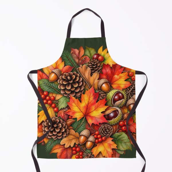 Item preview, Autumn Harvest Wreath with Maple Leaves, Pinecones & Acorns designed and sold by blankTeeShirt.