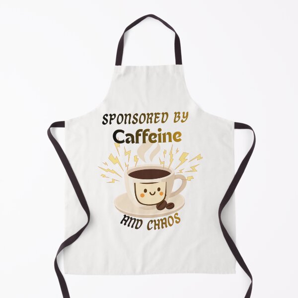 Item preview, Sponsored By Caffeine And Chaos Funny Coffee designed and sold by alizaussi.