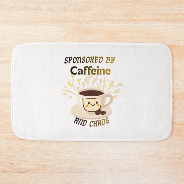 Item preview, Sponsored By Caffeine And Chaos Funny Coffee designed and sold by alizaussi.