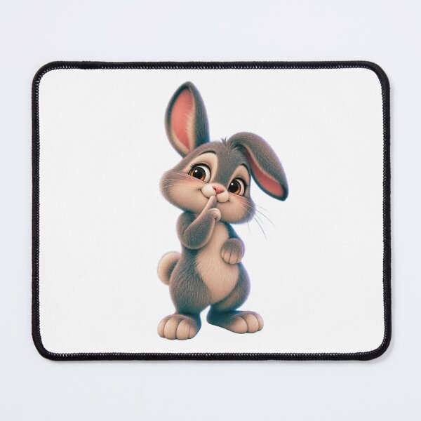 Item preview, Shh… Cute Bunny – Kawaii Little Rabbit designed and sold by Dhaagewala.