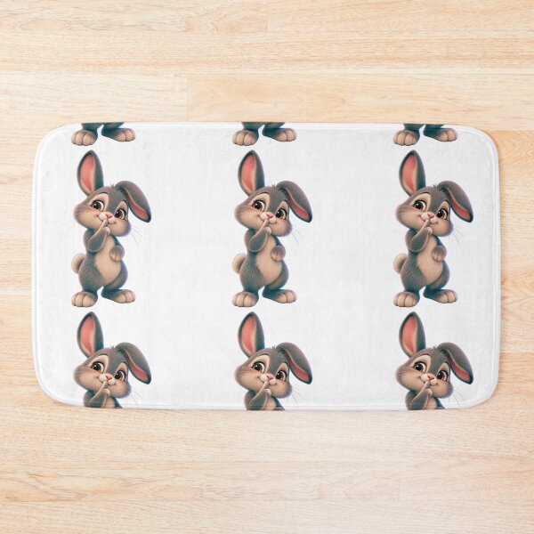 Item preview, Shh… Cute Bunny – Kawaii Little Rabbit designed and sold by Dhaagewala.