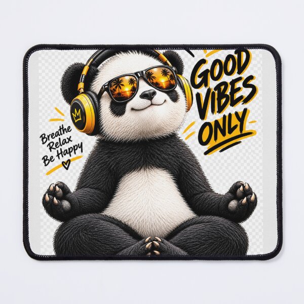 Item preview, Good Vibes Only Meditating Panda designed and sold by InterStore78.
