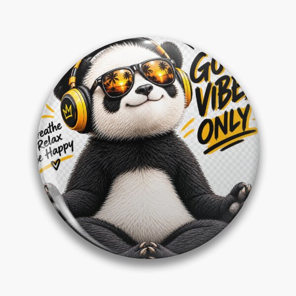 Item preview, Good Vibes Only Meditating Panda  designed and sold by InterStore78.