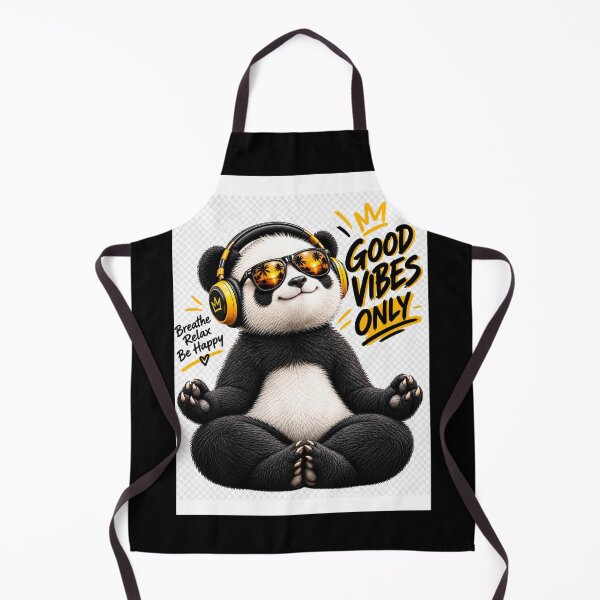 Item preview, Good Vibes Only Meditating Panda  designed and sold by InterStore78.