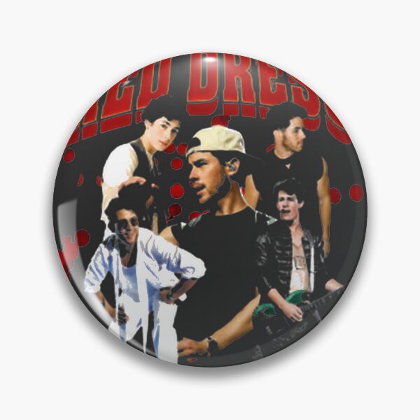 Item preview, Stylish Red Dress Inspired Design Featuring Nick Jonas Fan Art designed and sold by kevinking123.