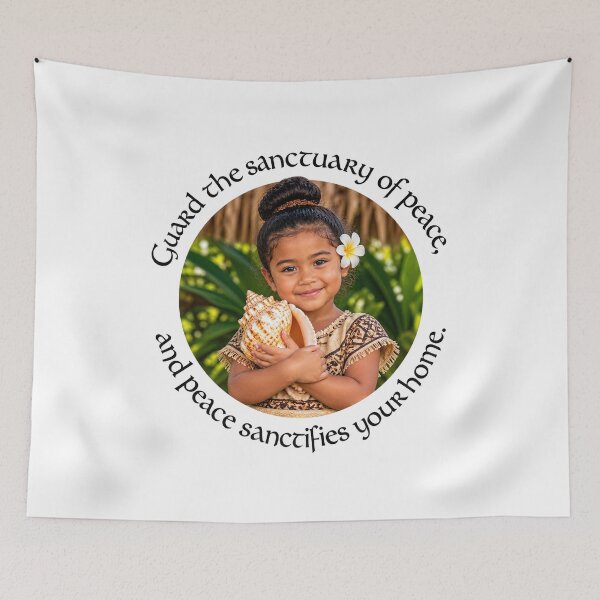 Item preview,  Polynesian Sanctuary Proverb - Guard the sanctuary of peace | Pacific Art designed and sold by ShakaLife.org.