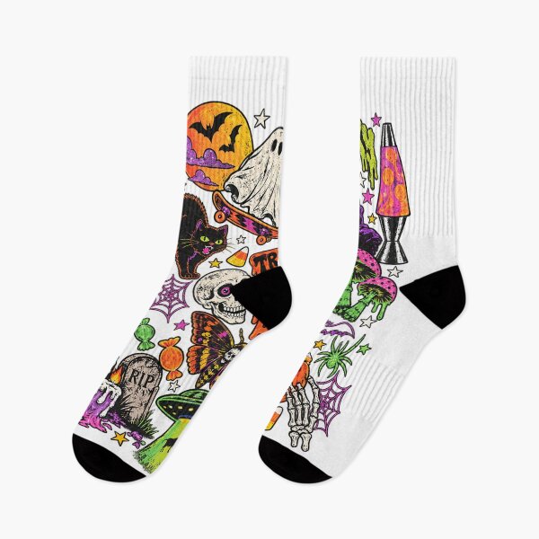 Item preview, Retro Spooky Collage Tee, Trick or Treat Shirt, Vintage Halloween Graphic Tee, Colorful Spooky Season designed and sold by Suzu Comena.