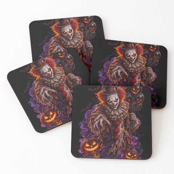 Item preview, Haunted Halloween Clown – Creepy Carnival Horror designed and sold by aliyehc.