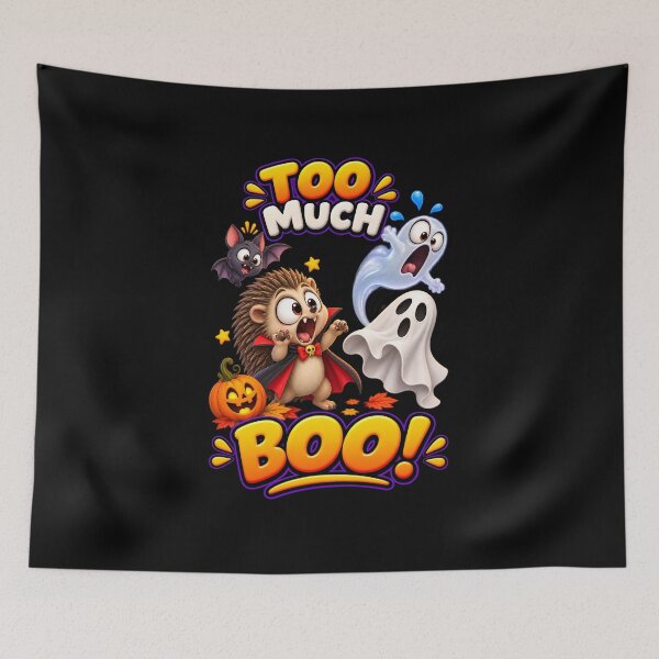 Item preview, Too Much Boo Funny Halloween Hedgehog designed and sold by Yomere.
