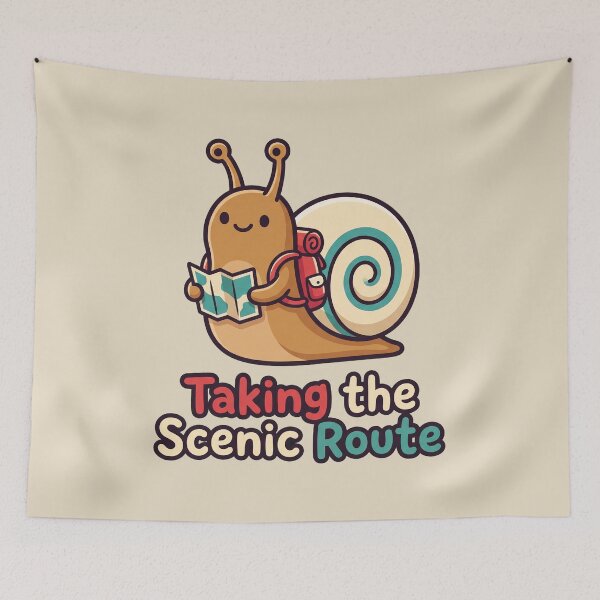 Item preview, Taking the Scenic Route Snail designed and sold by Rariks.