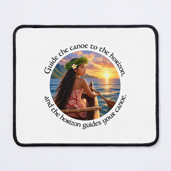 Item preview, Polynesian Leadership Proverb - Guide the canoe to the horizon | Pacific Art designed and sold by ShakaLife.org.